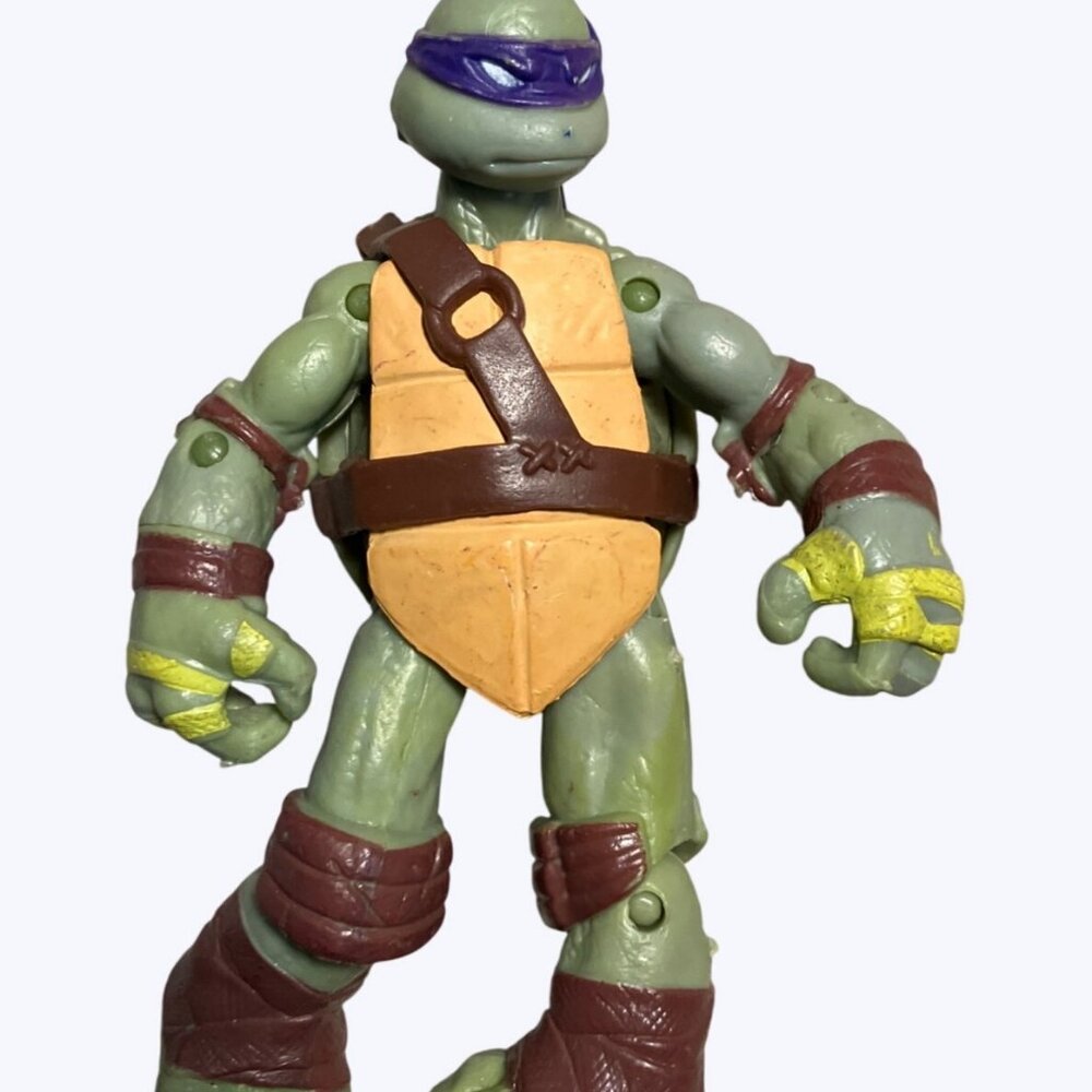 Viacom 2012 TMNT Donatello Action Figure 5" Green With Brown and Yellow Details